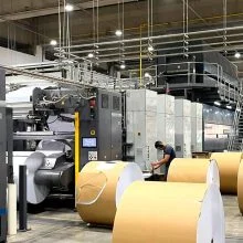 iluminação led gráfica Centro Paulus de produção