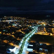 vista aérea Iluminação Pública em CaçapavaSP