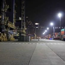 Iluminação led Porto de Santos
