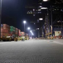 Iluminação led Porto de Santos