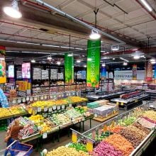 iluminação led supermercado camilo atacadista