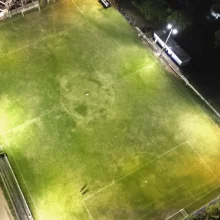 iluminação led campo de futebol
