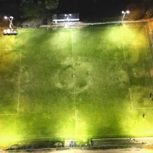 iluminação led campo de futebol