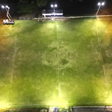 iluminação led campo de futebol