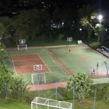 iluminação led clube itaguará