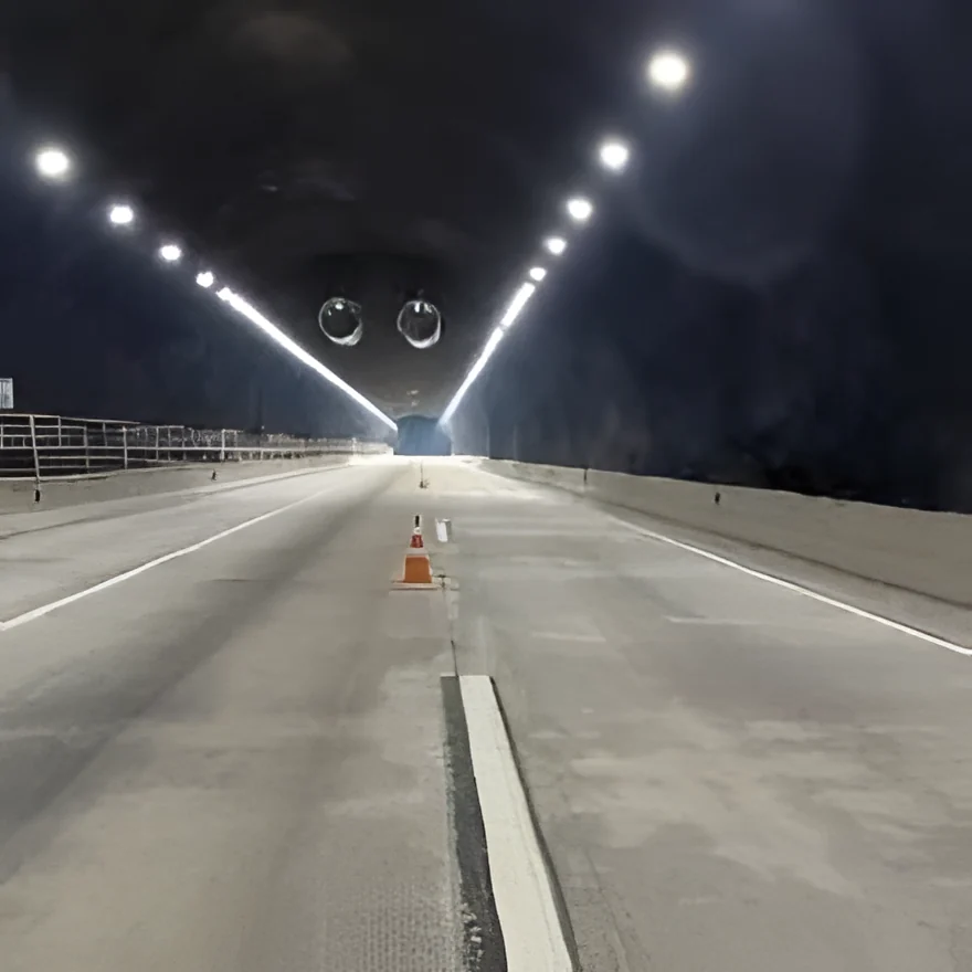 Iluminação led túnel rodovia ccr - morro agudo - SX Lighting