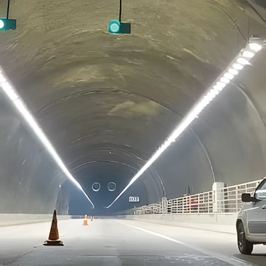 Iluminação led túnel rodovia ccr - morro agudo - SX Lighting