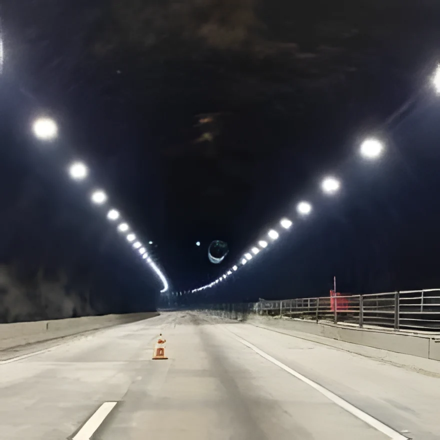 Iluminação led túnel rodovia ccr - morro agudo - SX Lighting