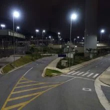 Iluminação LED no Pátio do Metrô de São Paulo