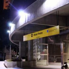 Iluminação Metrô Oscar Freire