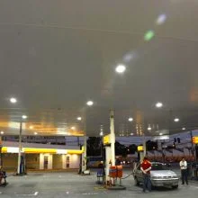 Iluminação para postos de combustíveis