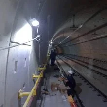iluminação LED Túnel do Metrô em São Paulo
